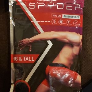 Spyder Men's 4-Pack Boxer Briefs – Lightweight, Breathable & Odor Control, Black, Size M